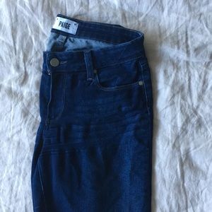 Paige Dark Wash Jegging Jeans